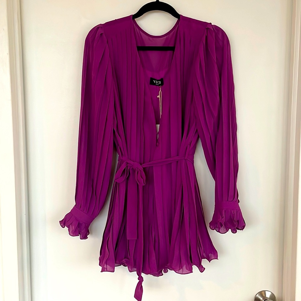 Vici Pleated Romper